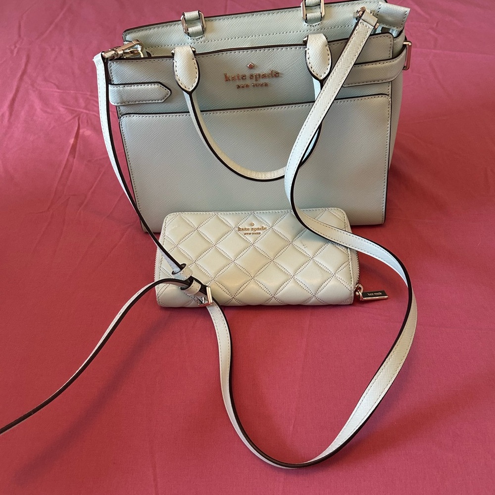 Kate Spade Cream Satchel with Structured Design